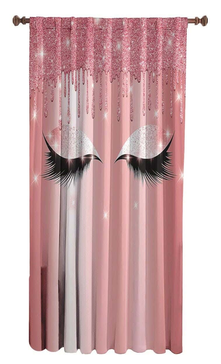 Velvet One Side Decorative Curtain, 250×145 Cm - Multicolor