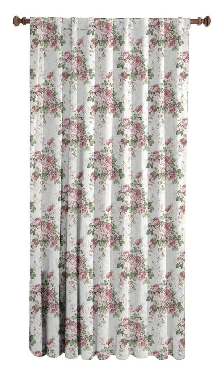 Velvet One Side Decorative Curtain, 250×145 Cm - Multicolor