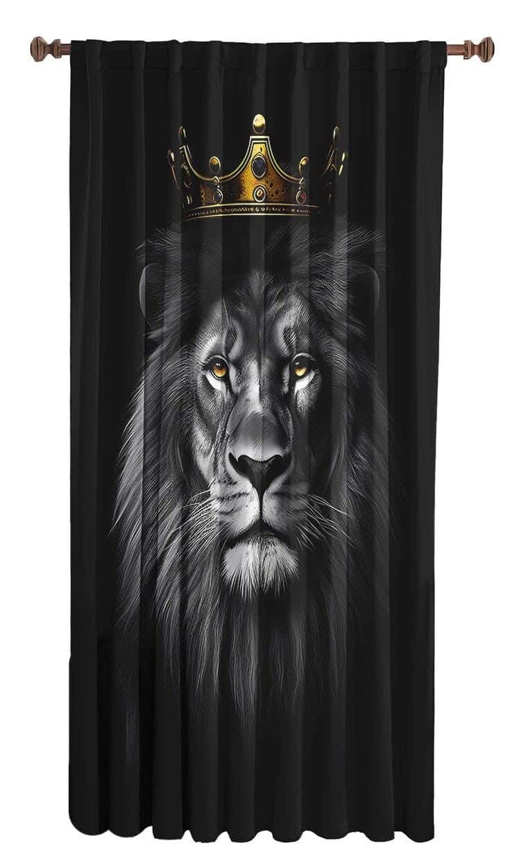Velvet One Side Decorative Curtain, 250×145 Cm - Multicolor