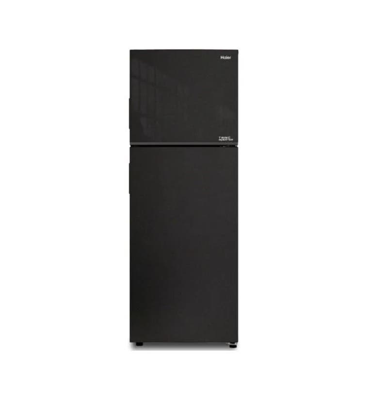 Haier HRF-390TMBM No-Frost Refrigerator, 366 Liters, 2 Doors, Inverter - Black