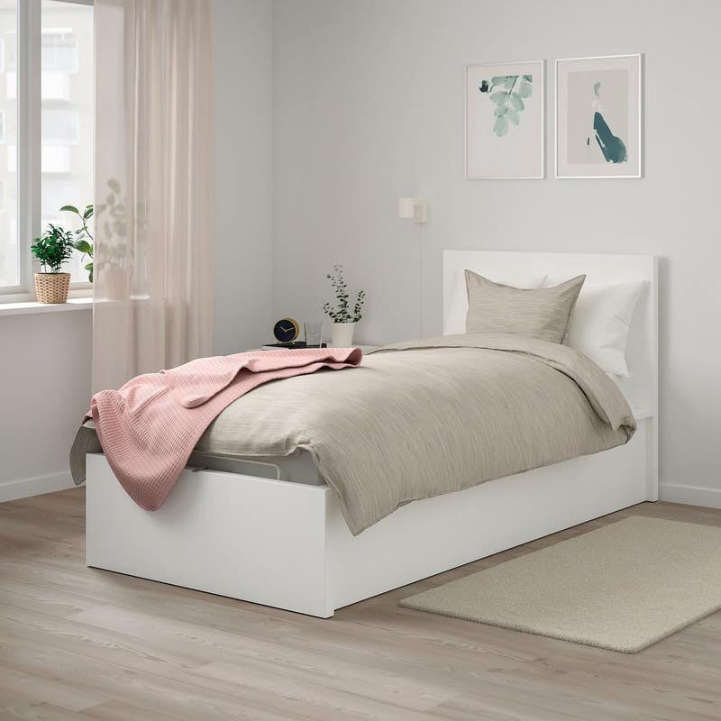 MDF bed, 100x200cm - White