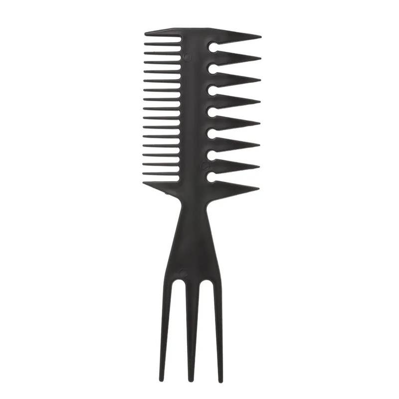 Men's Hair Comb, 1 Piece - Black