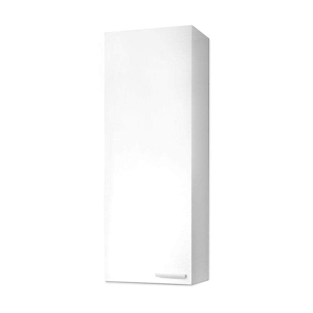 Spanish MDF wood bathroom storage unit, 80x30x25 cm - White