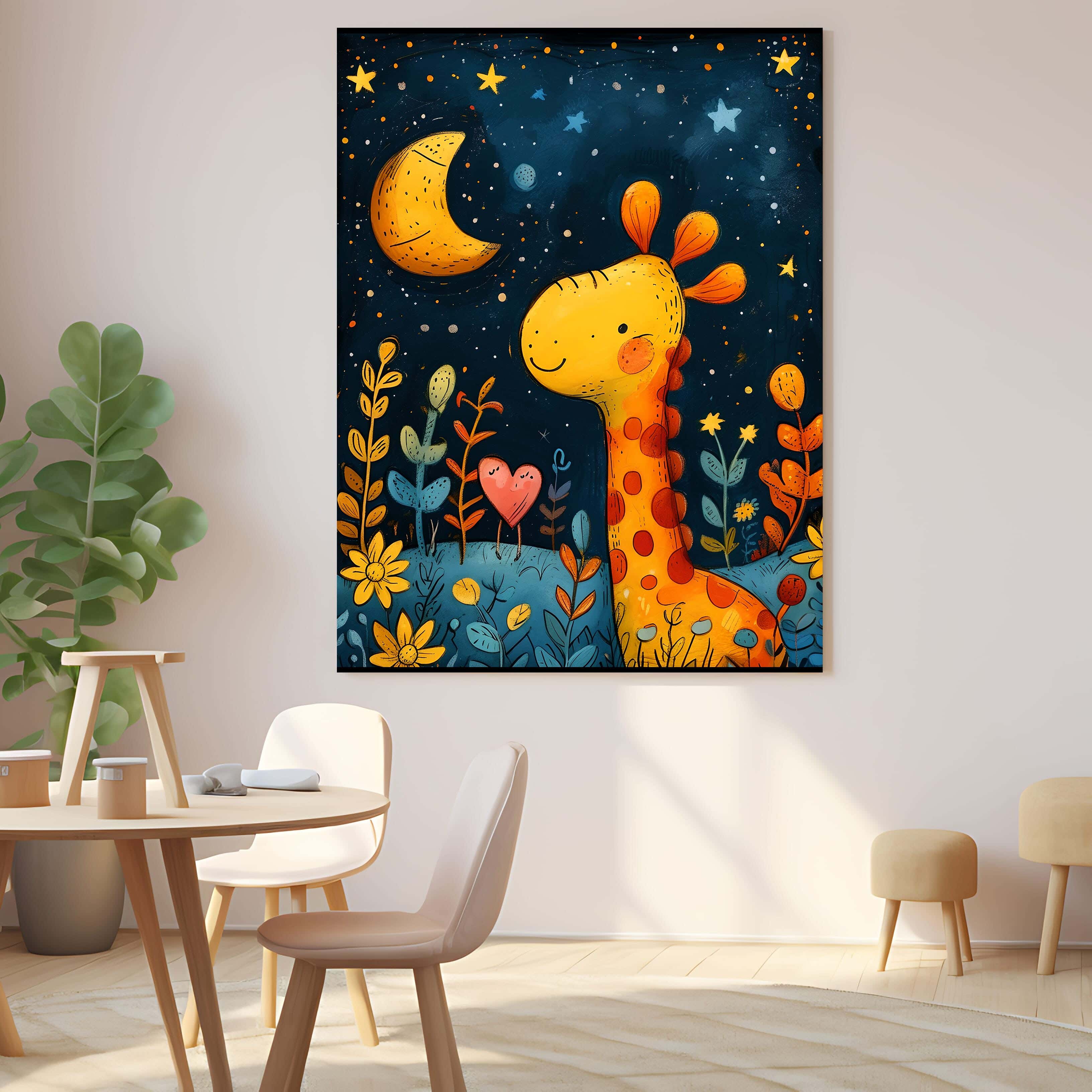 Wooden canvas print, 60 x 40 x 2 cm - Multicolor