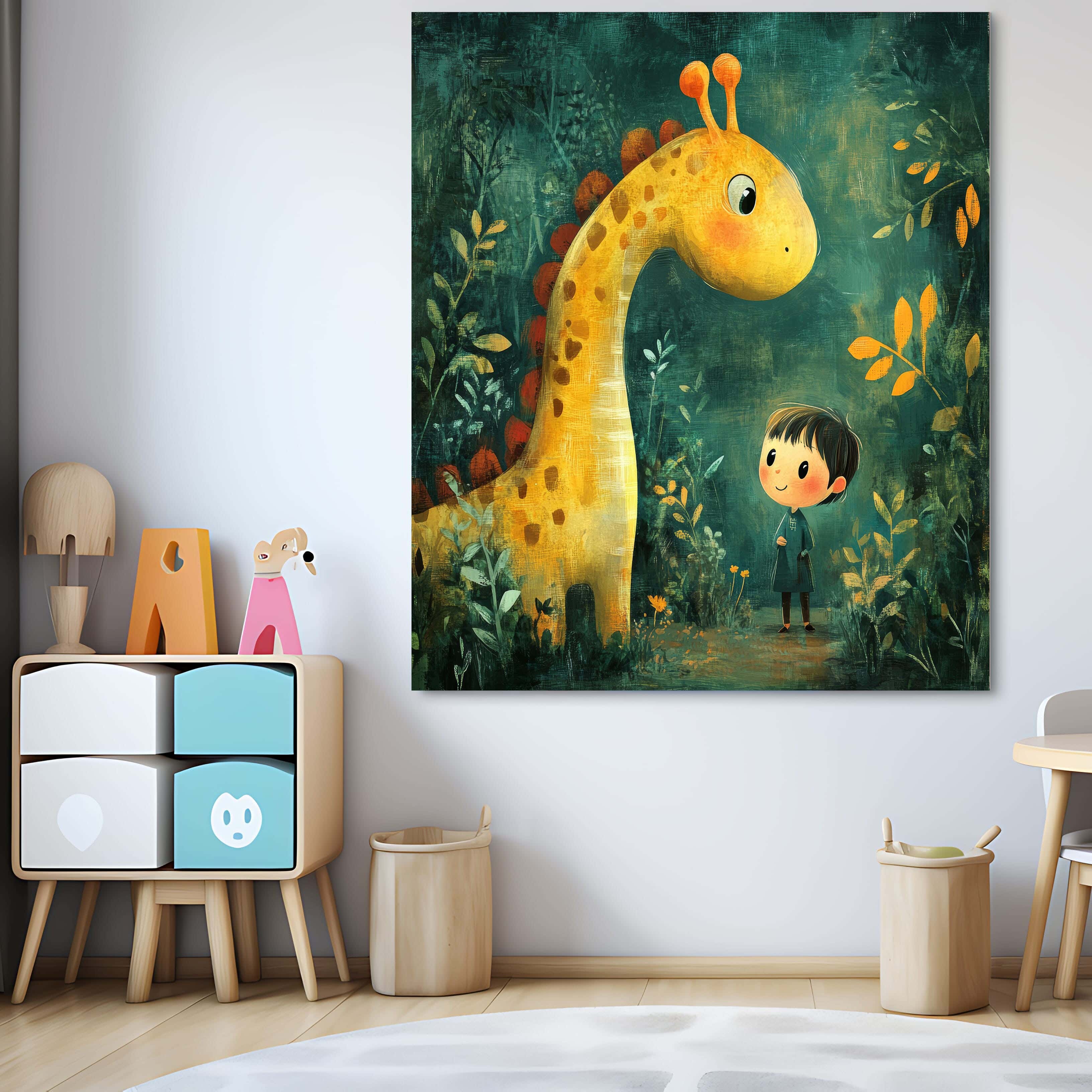 Wooden canvas print, 60 x 60 x 2 cm - Multicolor