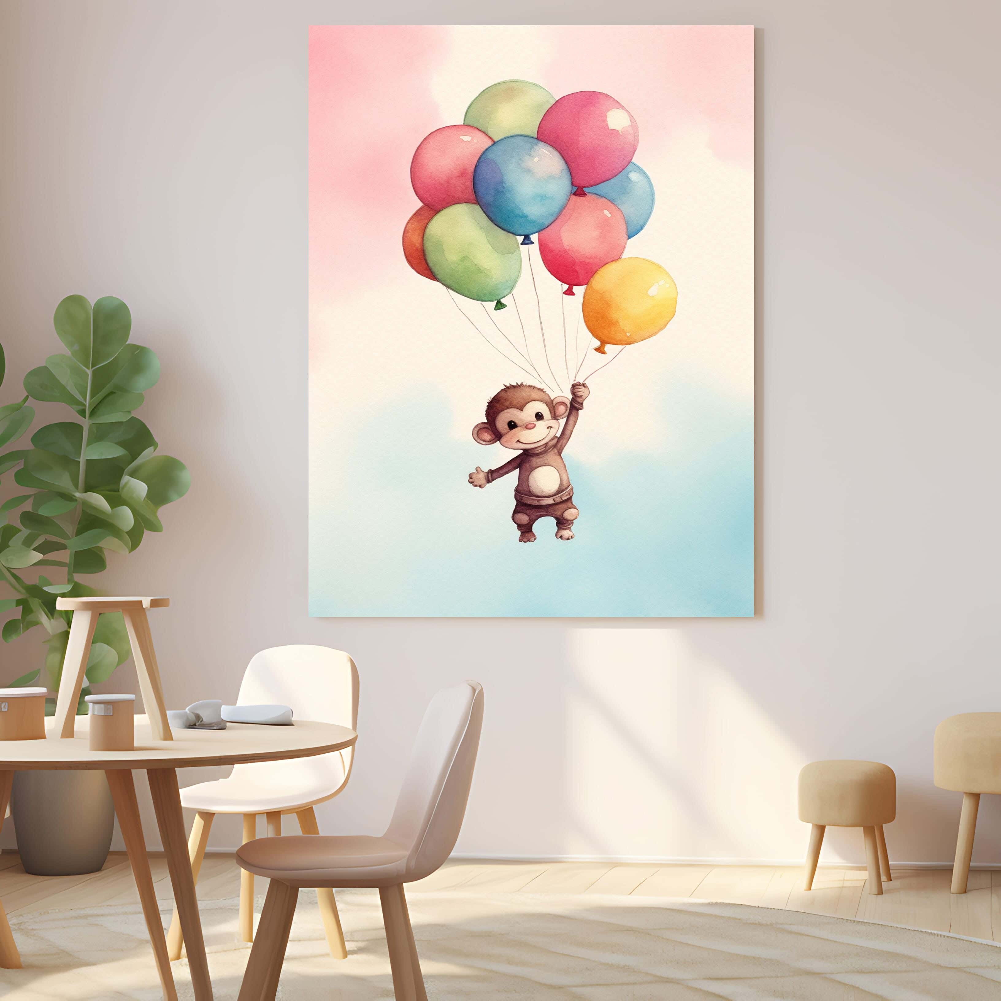 Wooden canvas print, 60 x 40 x 2 cm - Multicolor