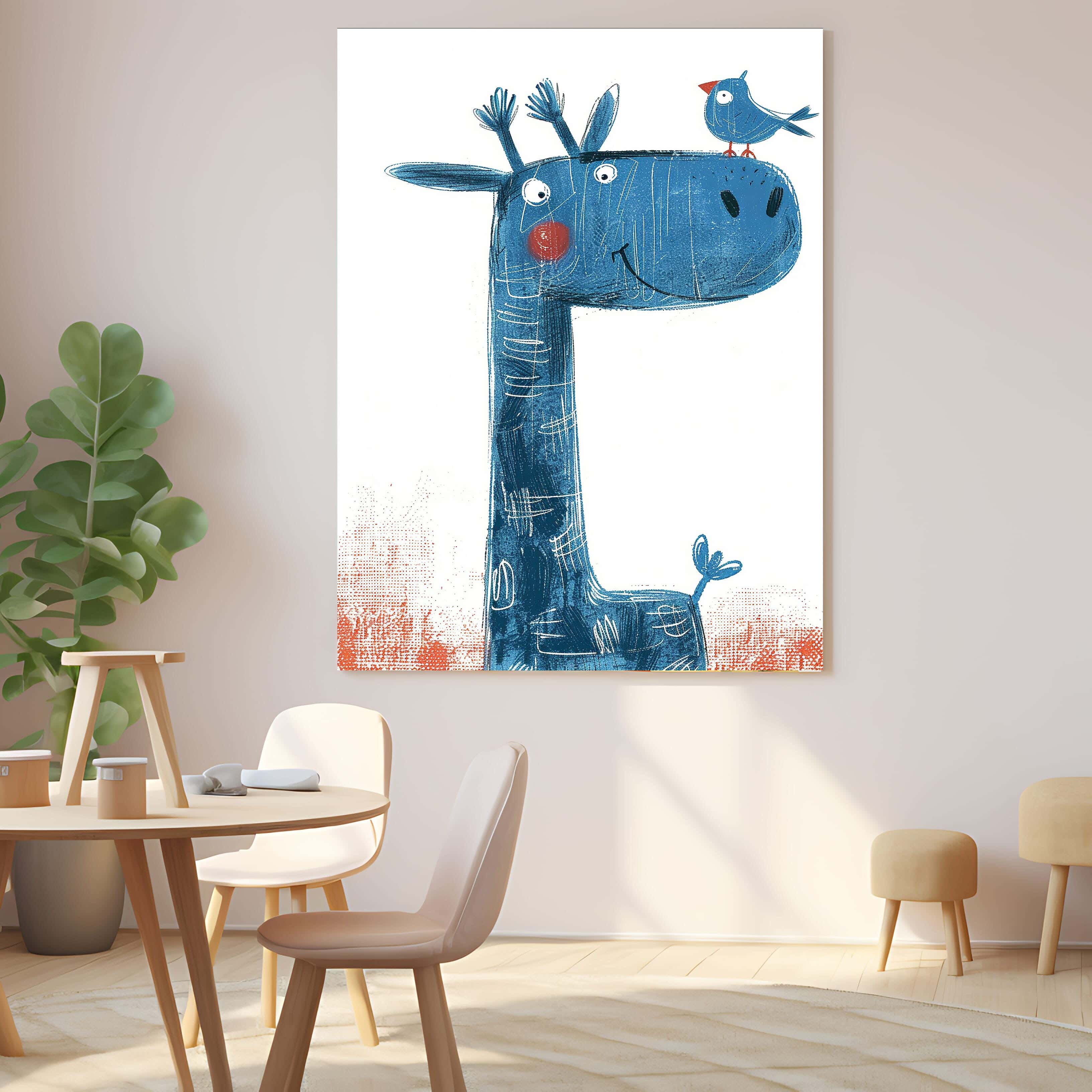 Wooden canvas print, 60 x 40 x 2 cm - Multicolor