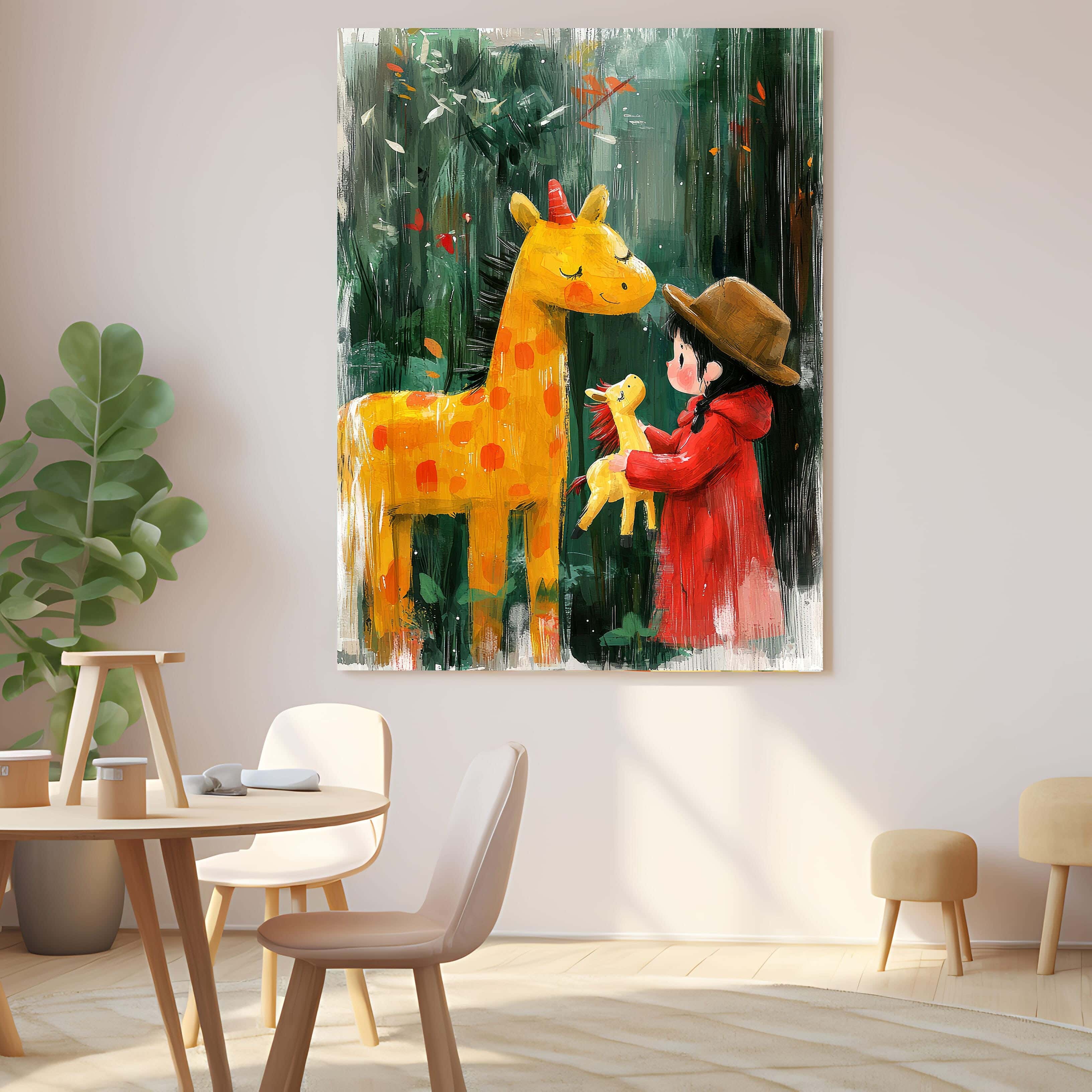 Wooden canvas print, 60 x 40 x 2 cm - Multicolor