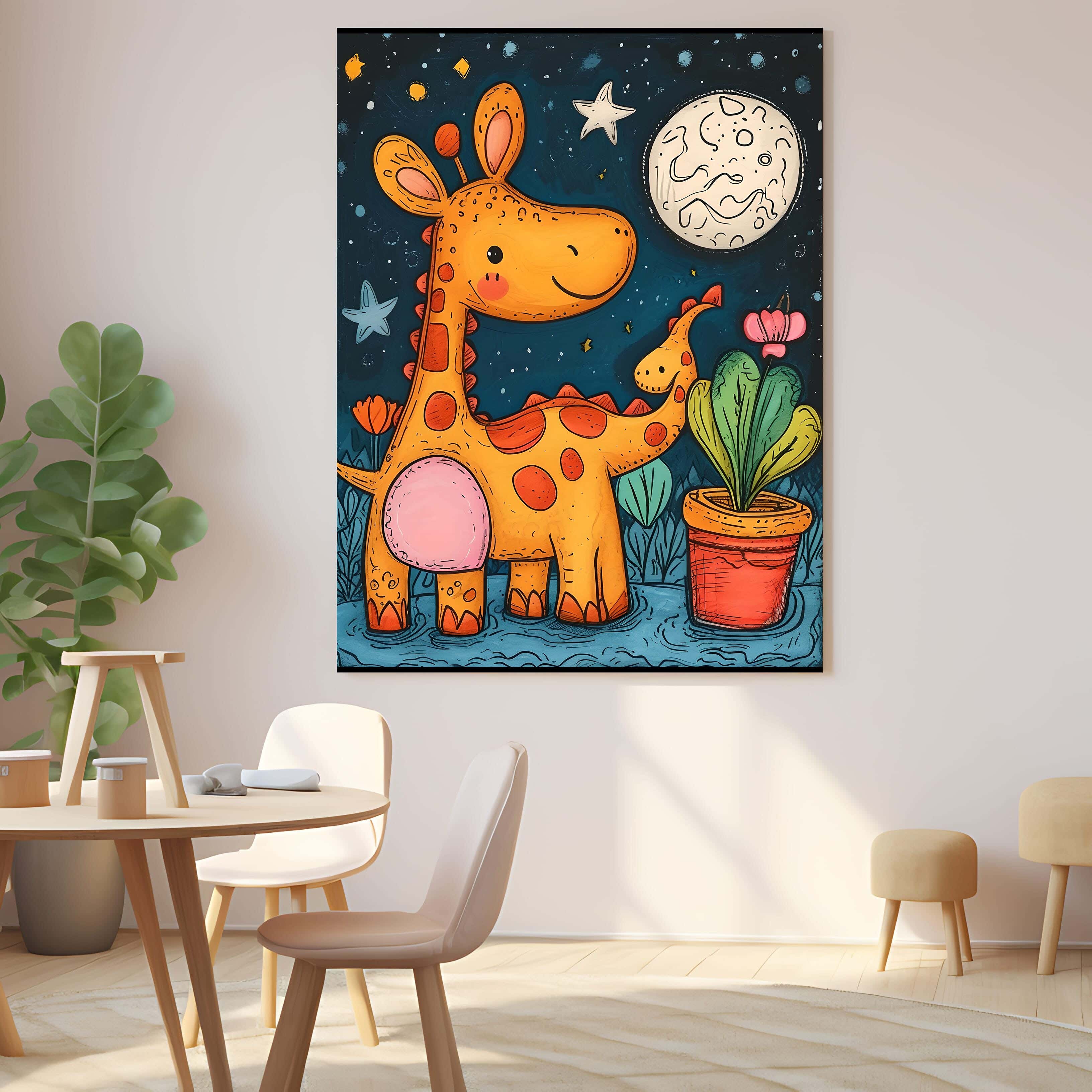 Wooden canvas print, 60 x 40 x 2 cm - Multicolor