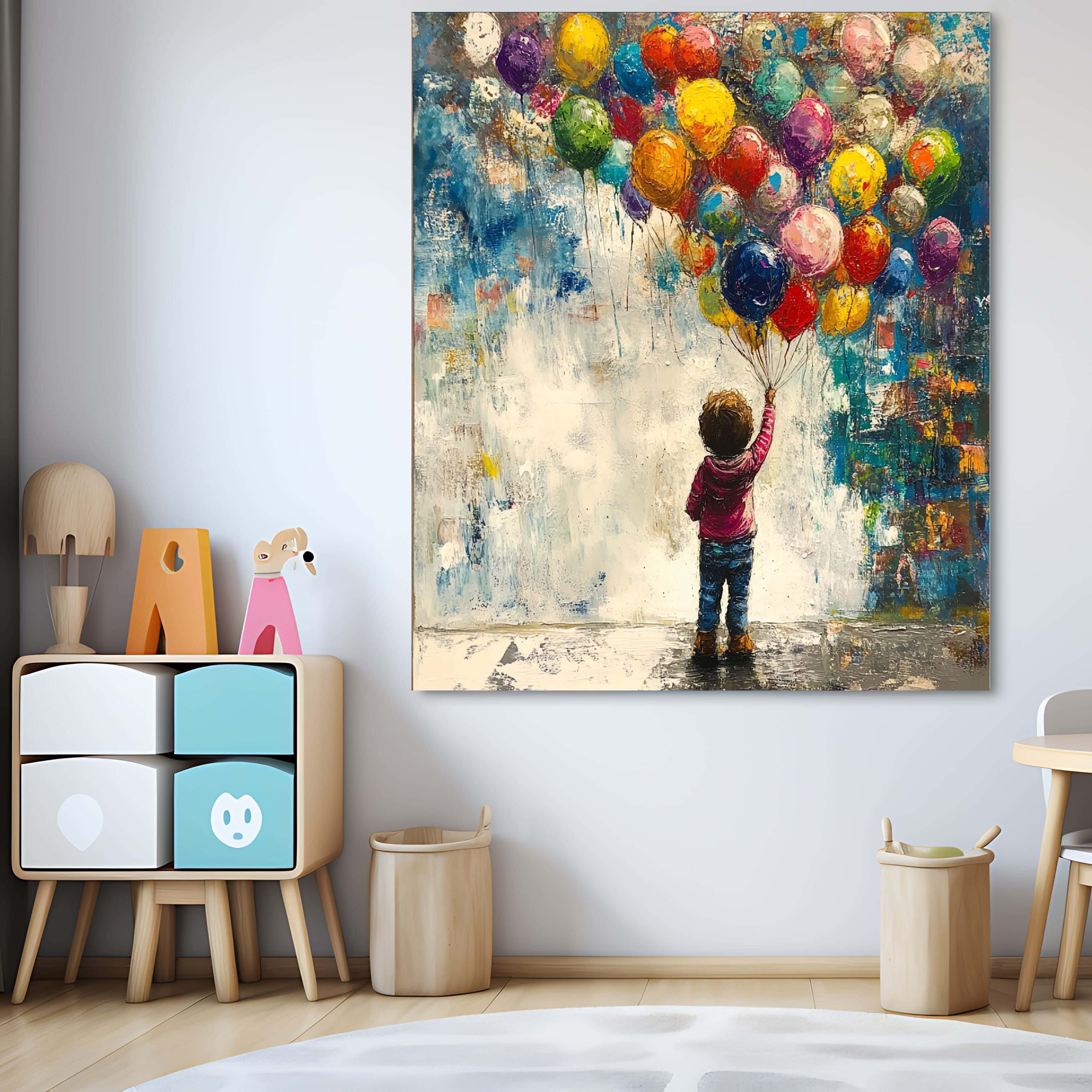 Wooden canvas print, 60 x 60 x 2 cm - Multicolor