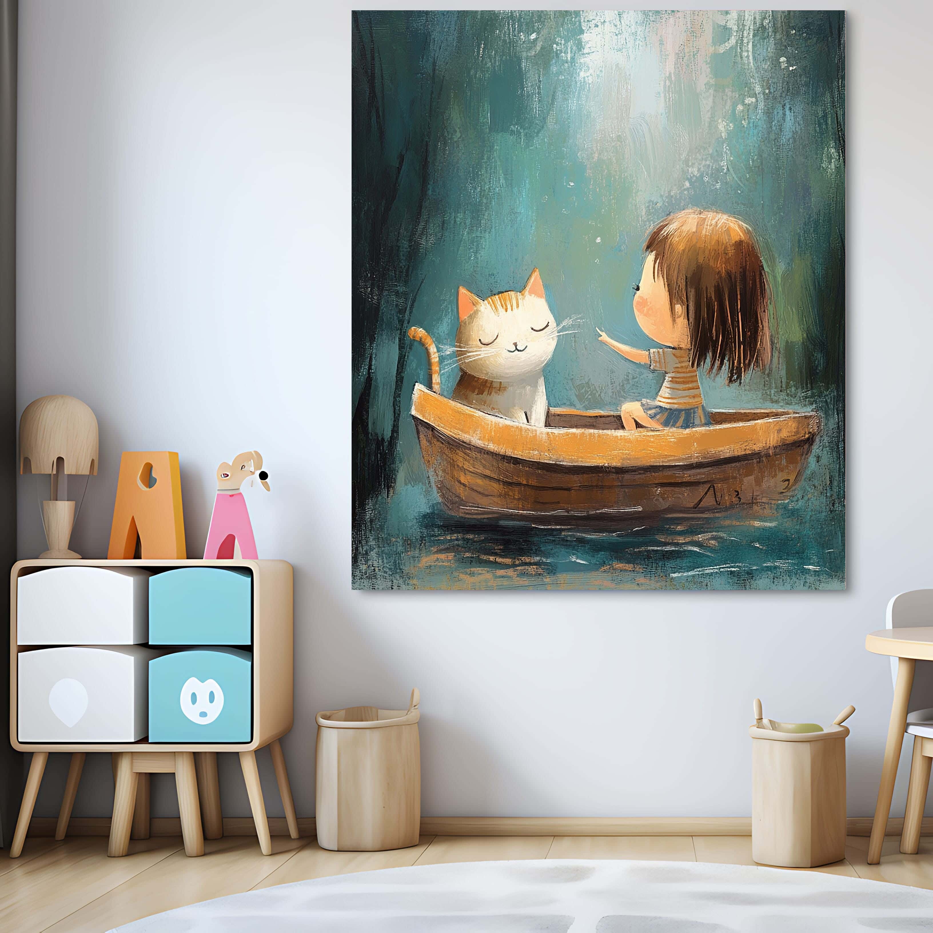 Wooden canvas print, 60 x 60 x 2 cm - Multicolor