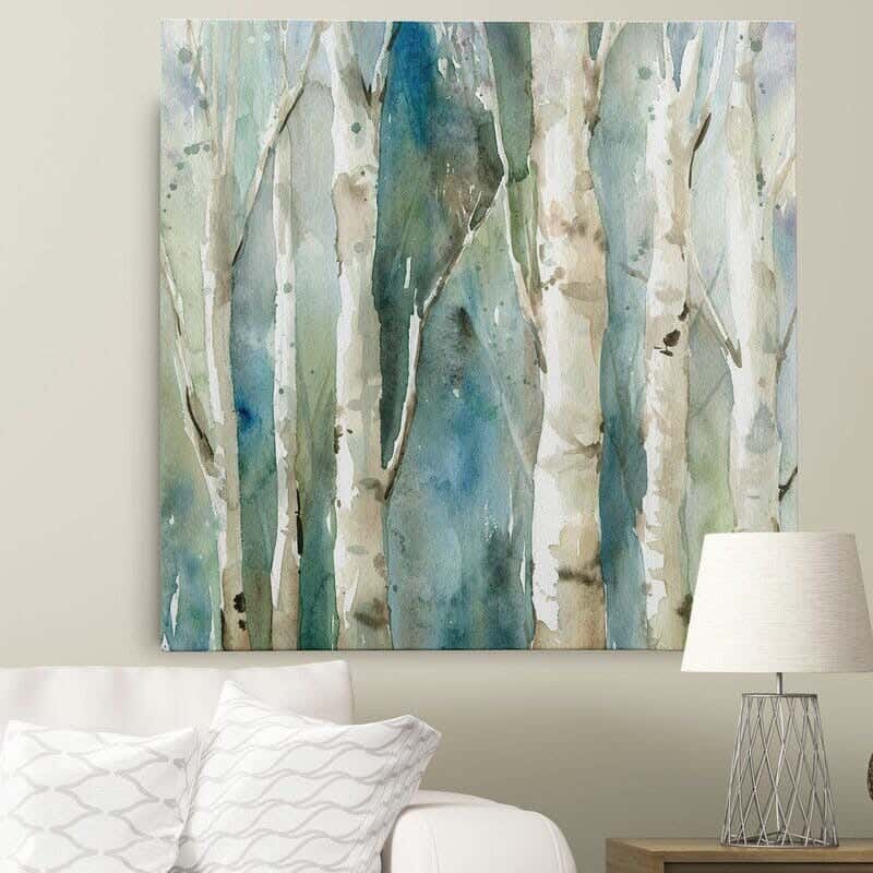 MDF Wood Vinyl Tableau, 60 x 60 cm - Multicolor