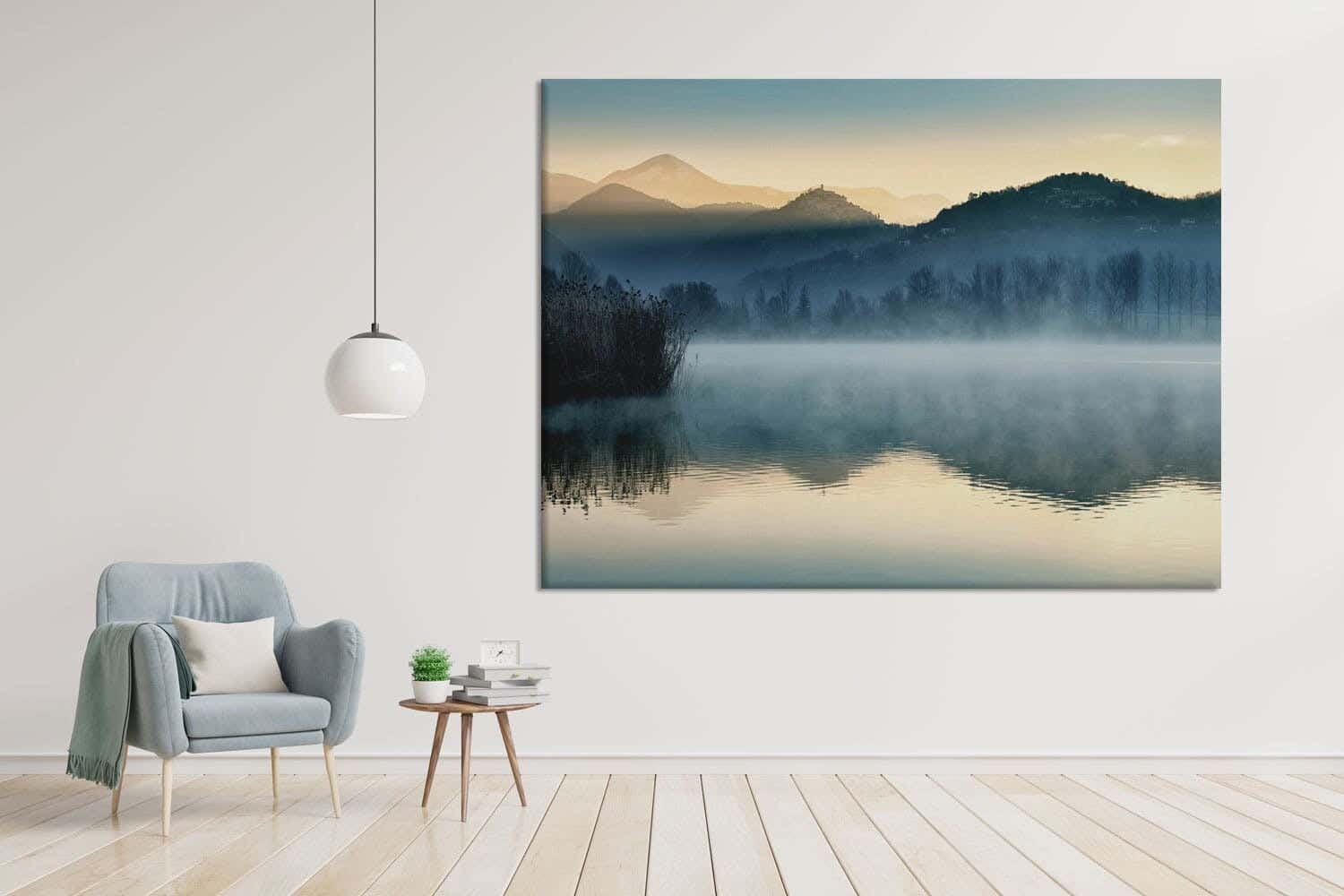 MDF Wood Vinyl Tableau, 80 x 60 cm - Multicolor
