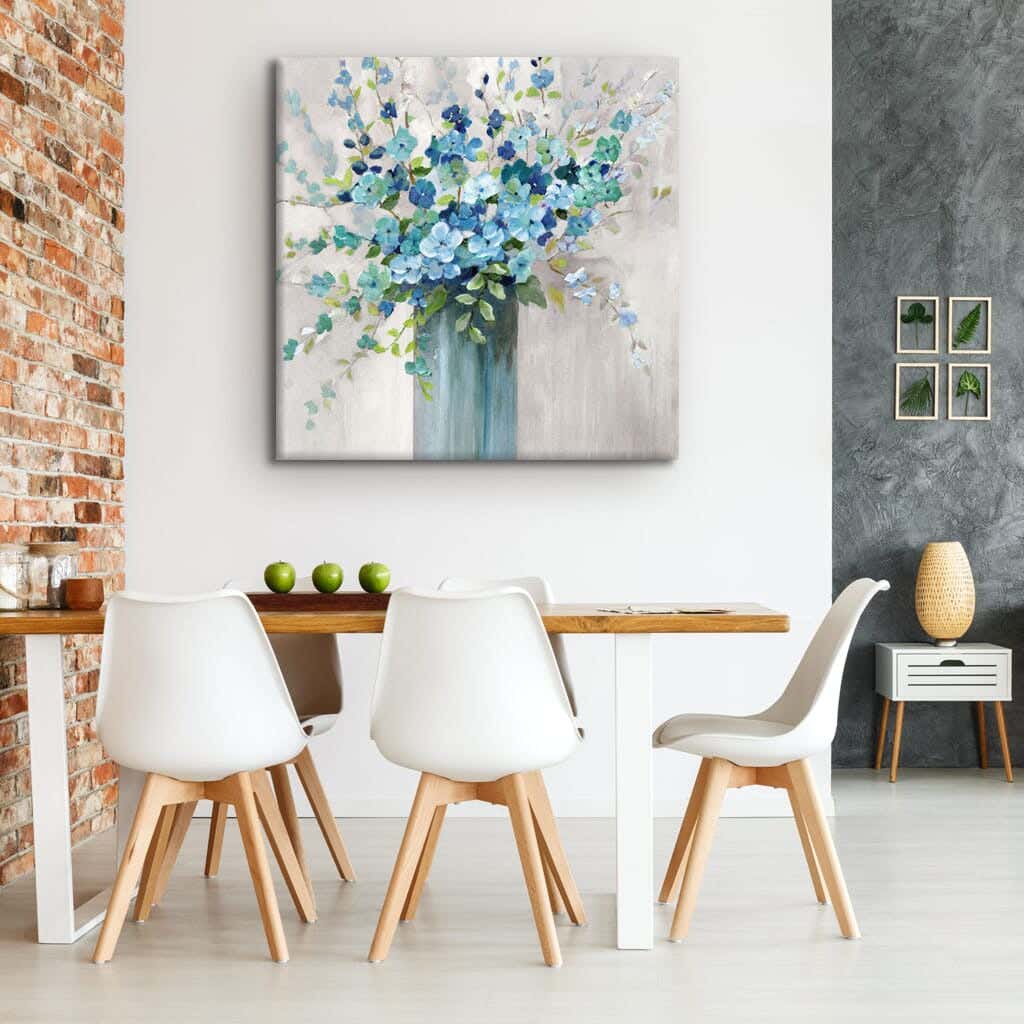 Musky Wood Canvas Tableau, 60×60 cm - Multicolor