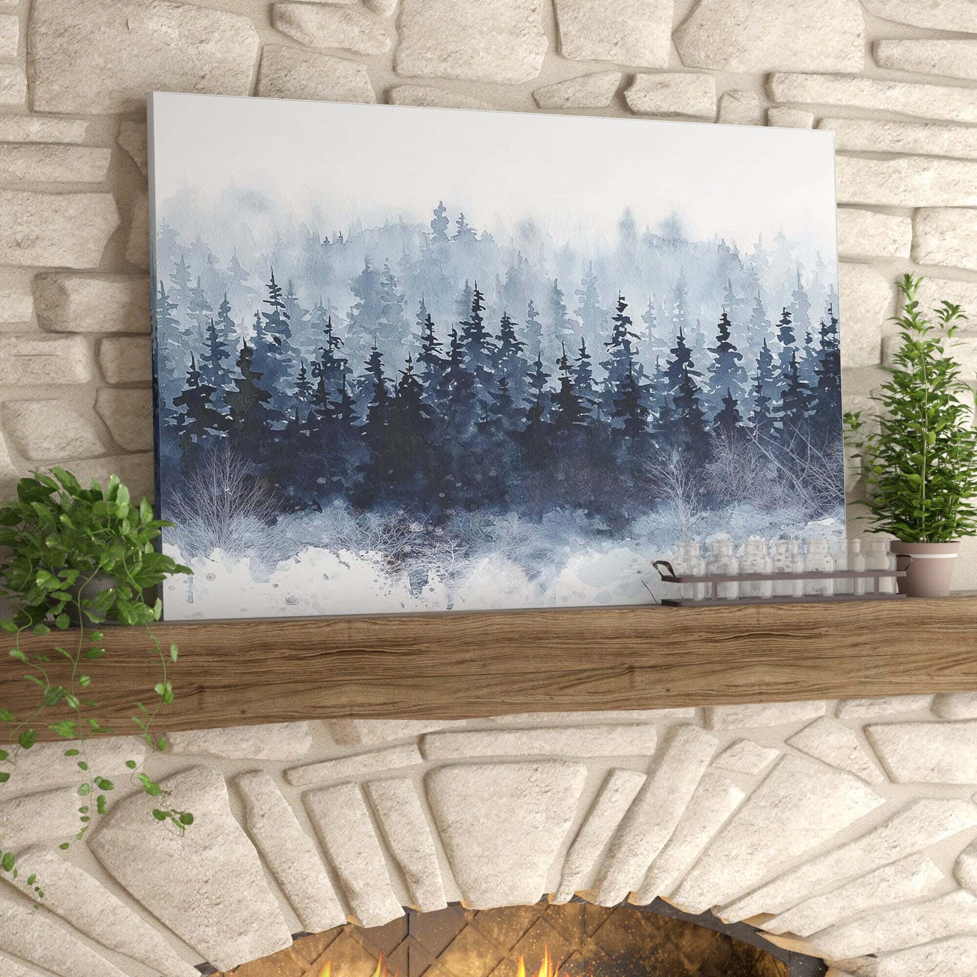 Musky Wood Canvas Tableau, 60×60 cm - Multicolor