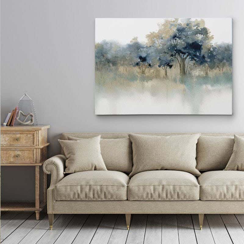 Musky Wood Canvas Tableau, 70×50 cm - Multicolor