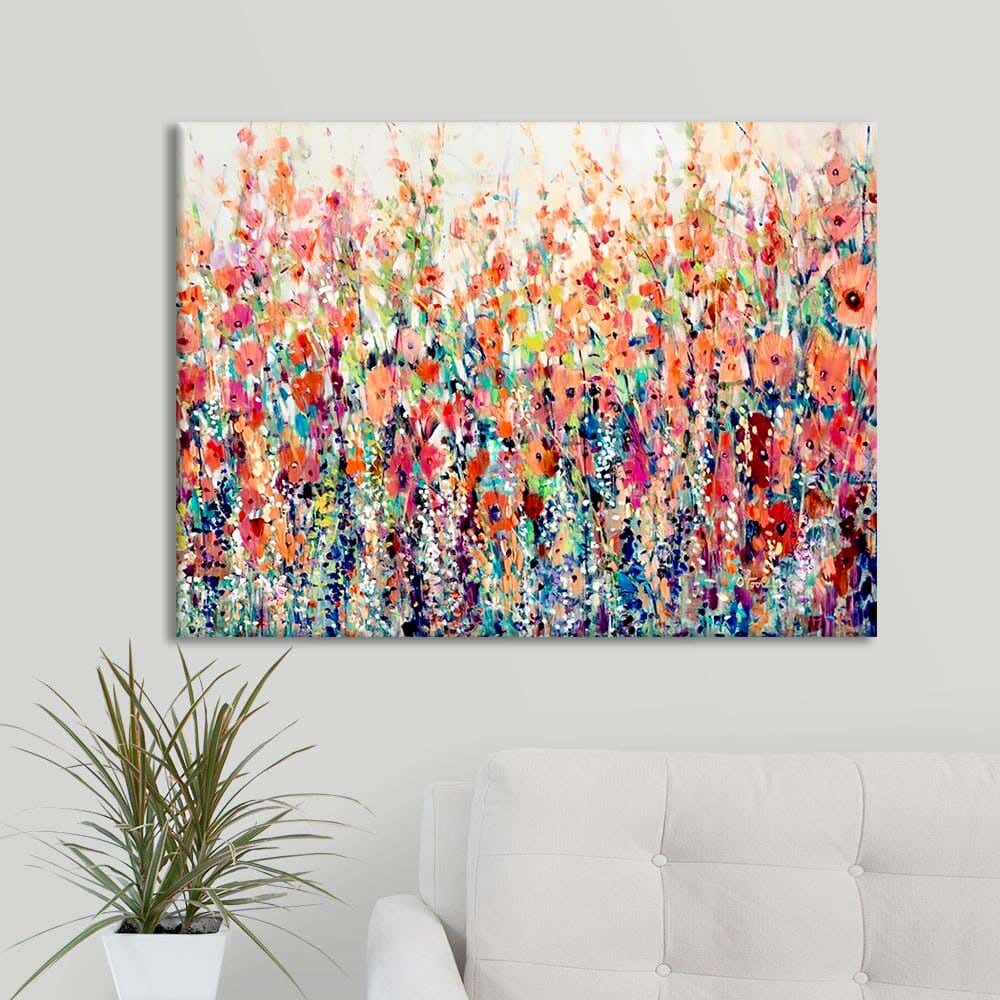 MDF Wood Vinyl Tableau, 80 x 60 cm - Multicolor