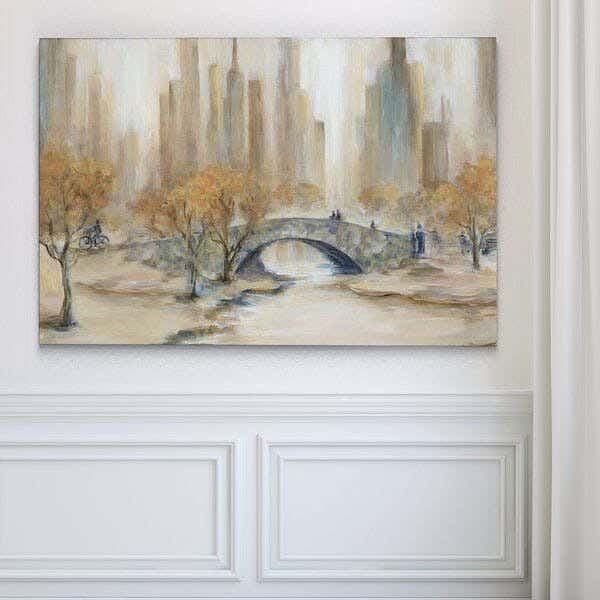 Musky Wood Canvas Tableau, 60×40 cm - Multicolor