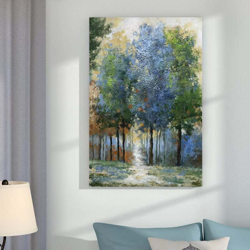 Musky Wood Canvas Tableau, 60×40 cm - Multicolor