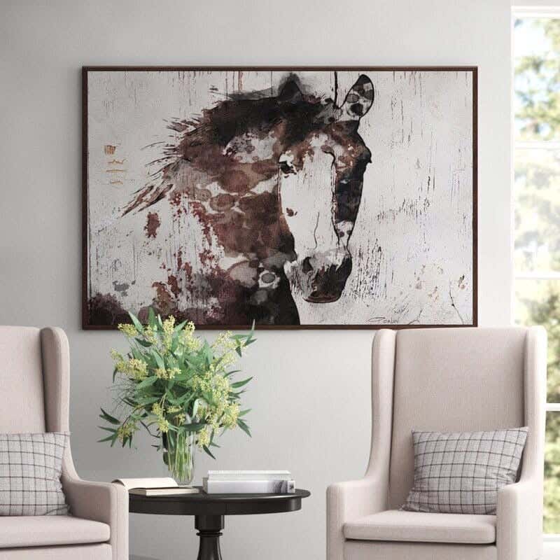 MDF Wood Vinyl Tableau, 80 x 60 cm - Multicolor
