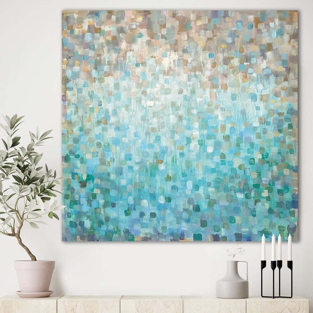 MDF Wood Vinyl Tableau, 100 x 100 cm - Multicolor