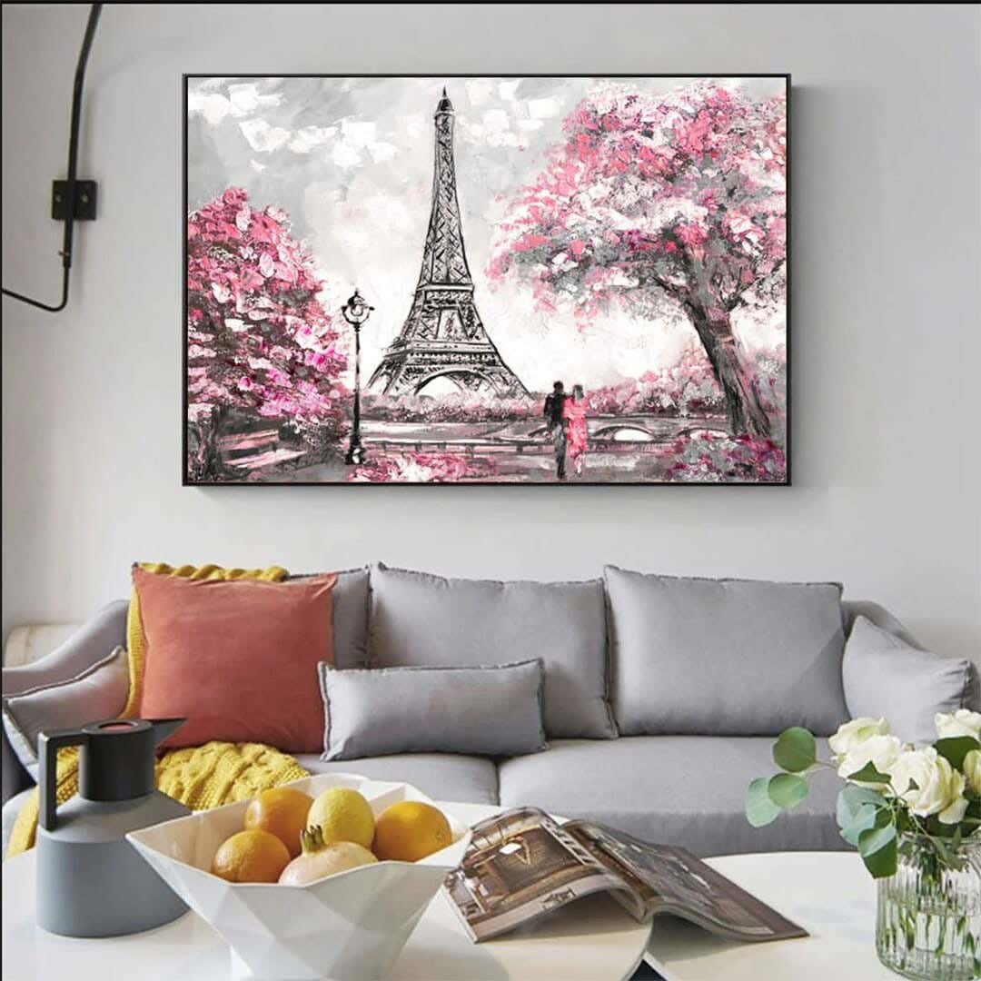 Musky Wood Canvas Tableau, 80×60 cm - Multicolor