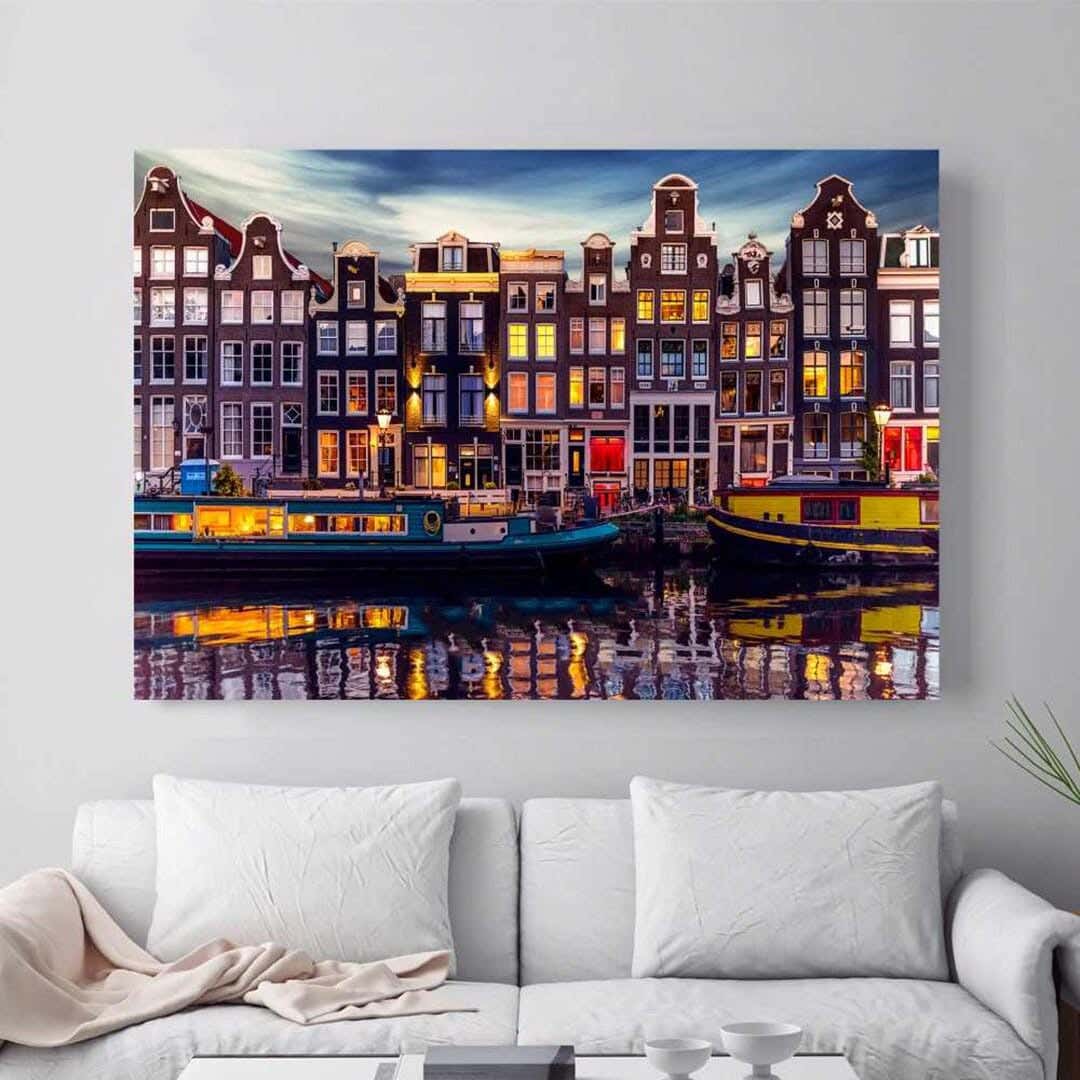 MDF Wood Vinyl Tableau, 80 x 60 cm - Multicolor