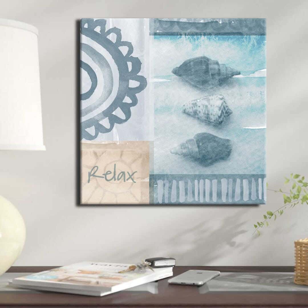 MDF Wood Vinyl Tableau, 60 x 60 cm - Multicolor