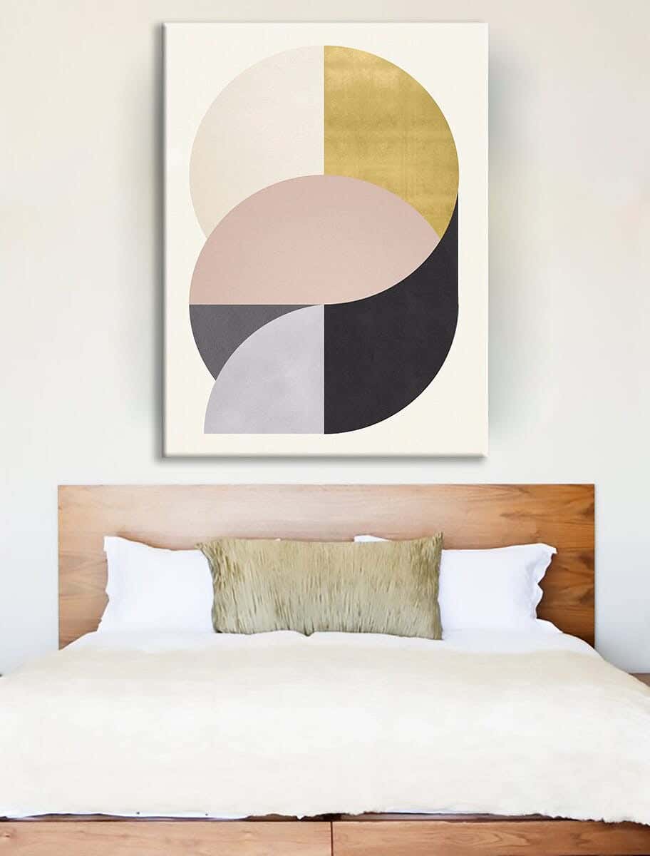 MDF Wood Vinyl Tableau, 80 x 60 cm - Multicolor