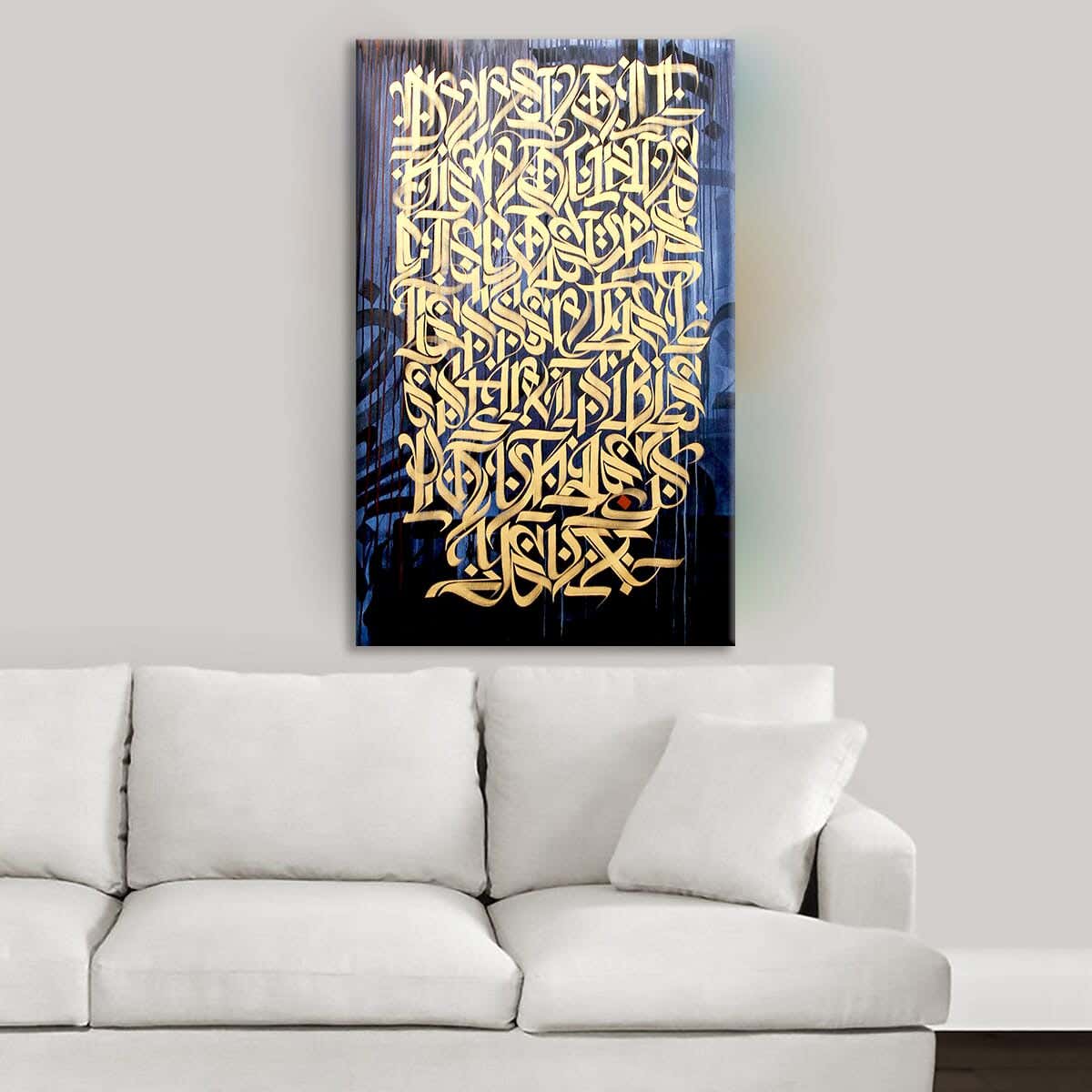 MDF Wood Vinyl Tableau, 80 x 60 cm - Multicolor