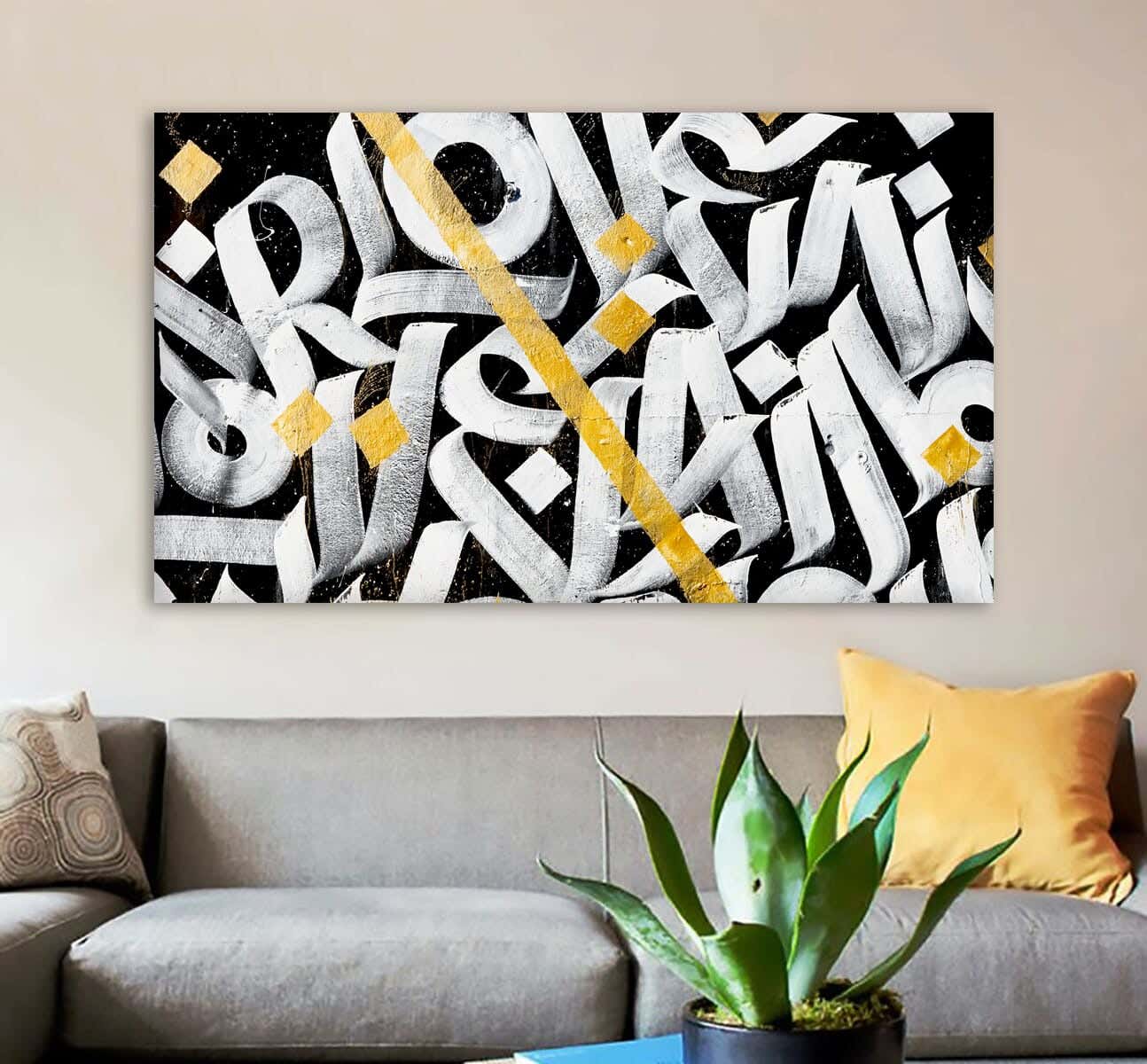 MDF Wood Vinyl Tableau, 80 x 60 cm - Multicolor