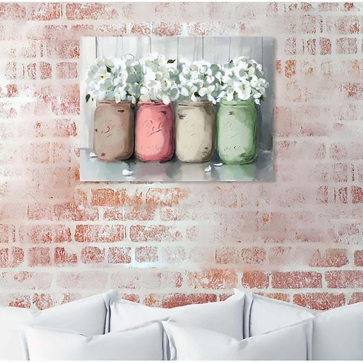 Musky Wood Canvas Tableau, 80×60 cm - Multicolor