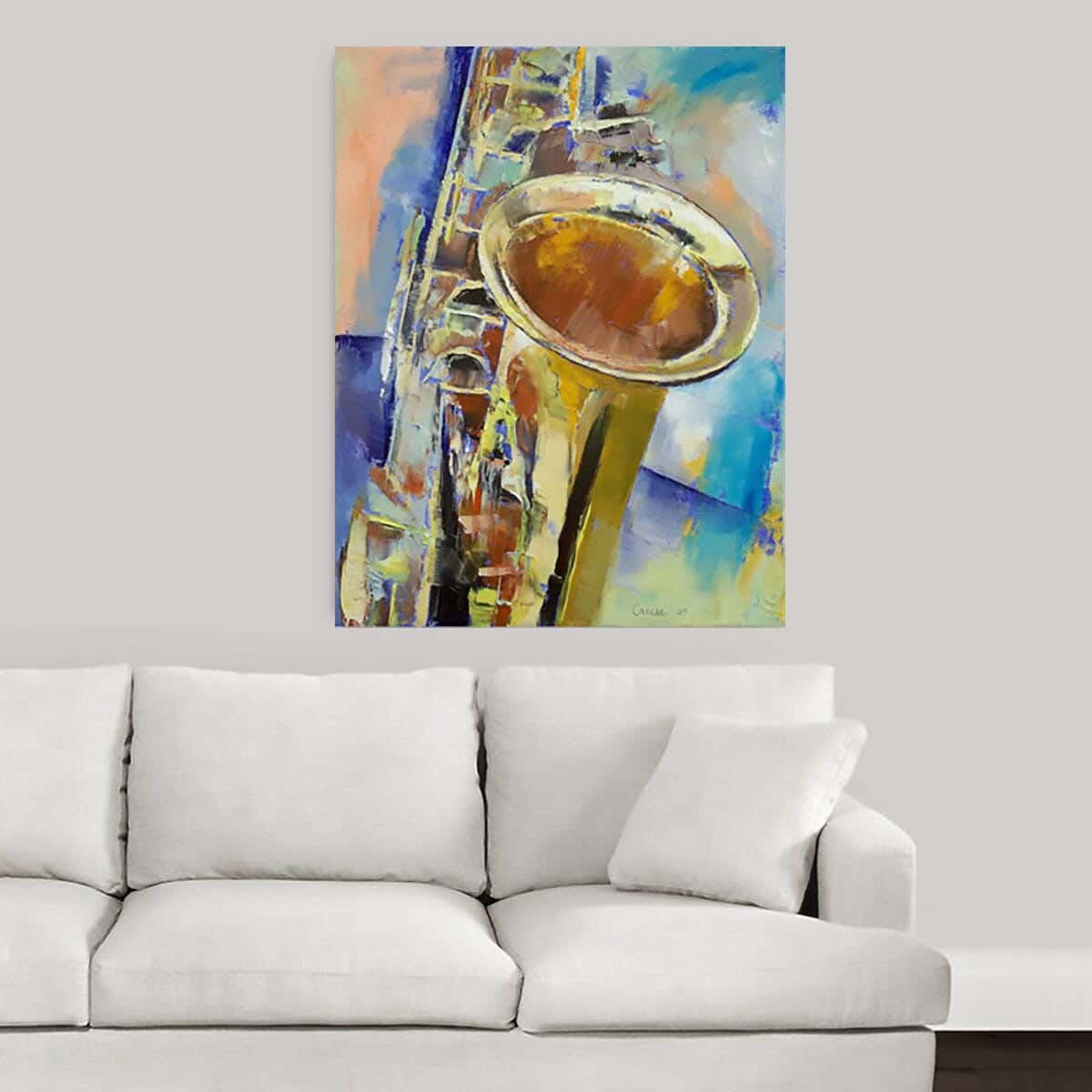 MDF Wood Vinyl Tableau, 80 x 60 cm - Multicolor