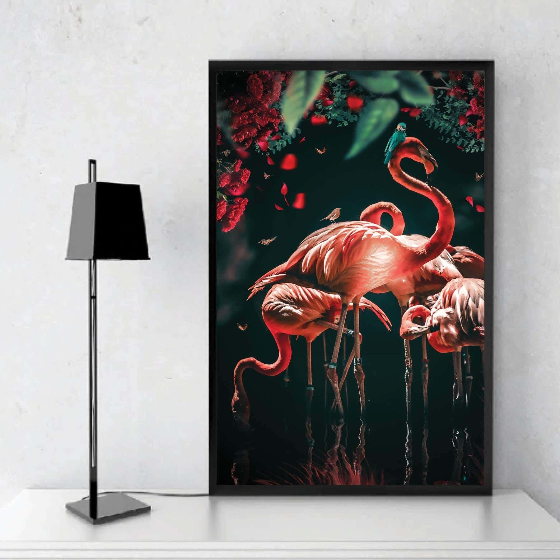 Musky Wood Canvas Tableau, 80×60 cm - Multicolor