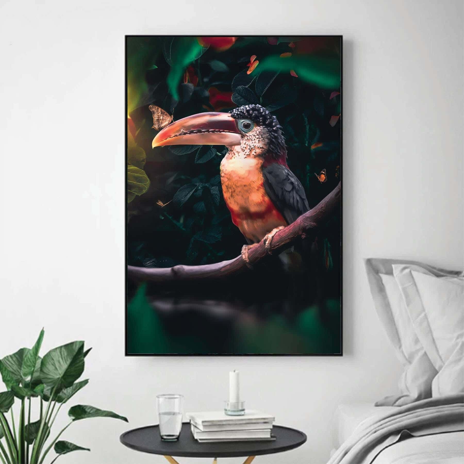MDF Wood Vinyl Tableau, 80 x 60 cm - Multicolor