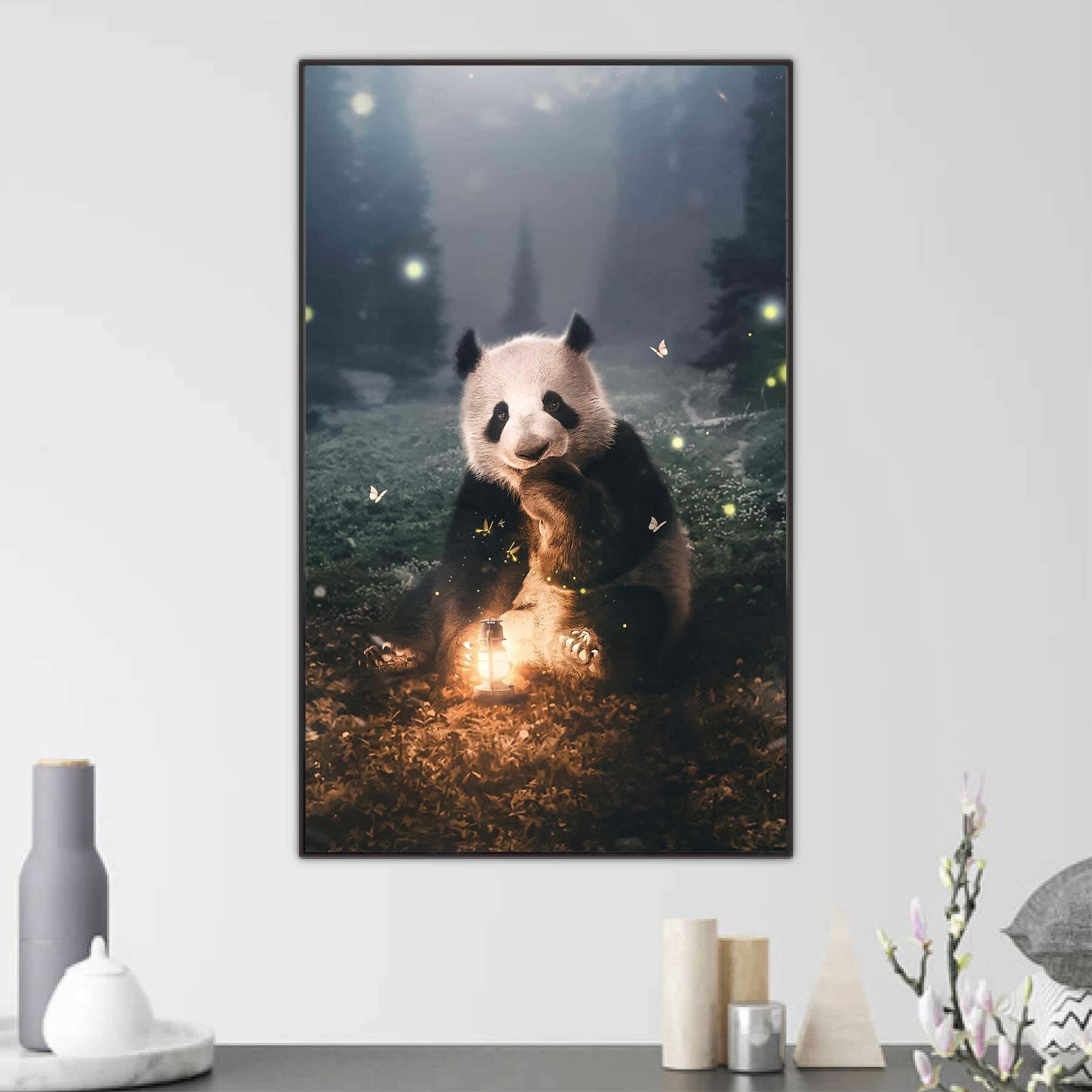 MDF Wood Vinyl Tableau, 80 x 60 cm - Multicolor