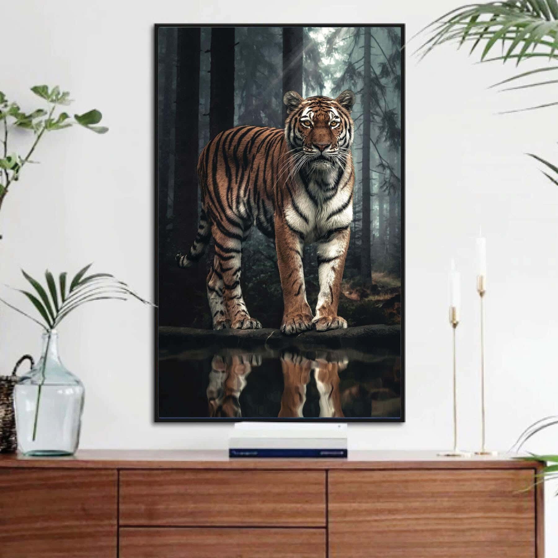 MDF Wood Vinyl Tableau, 80 x 60 cm - Multicolor
