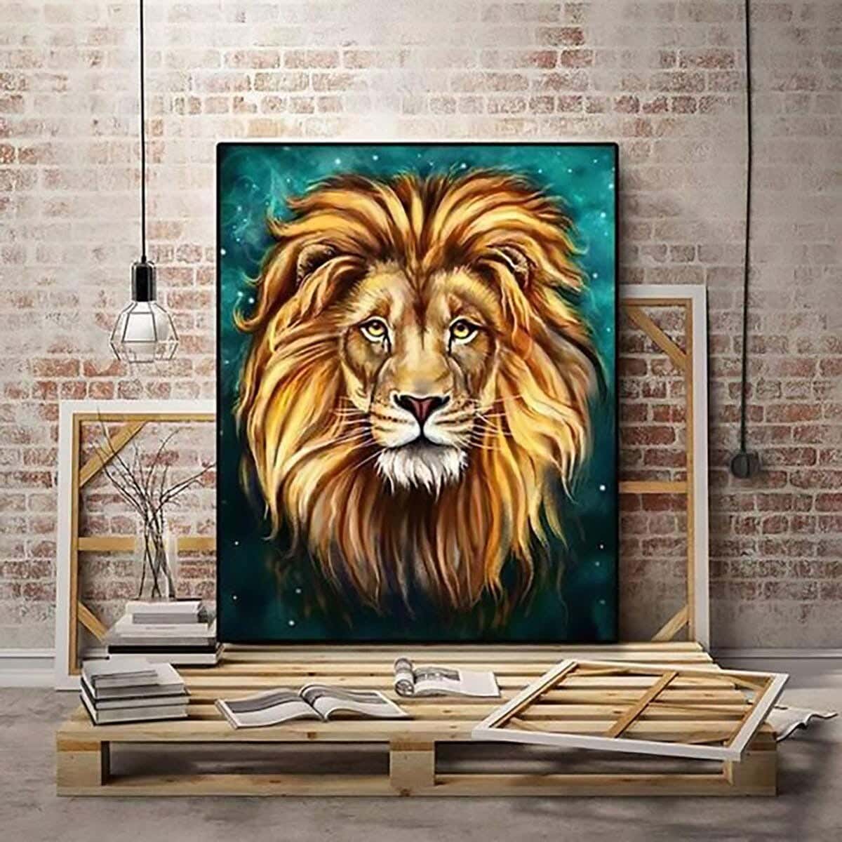 MDF Wood Vinyl Tableau, 60 x 60 cm - Multicolor