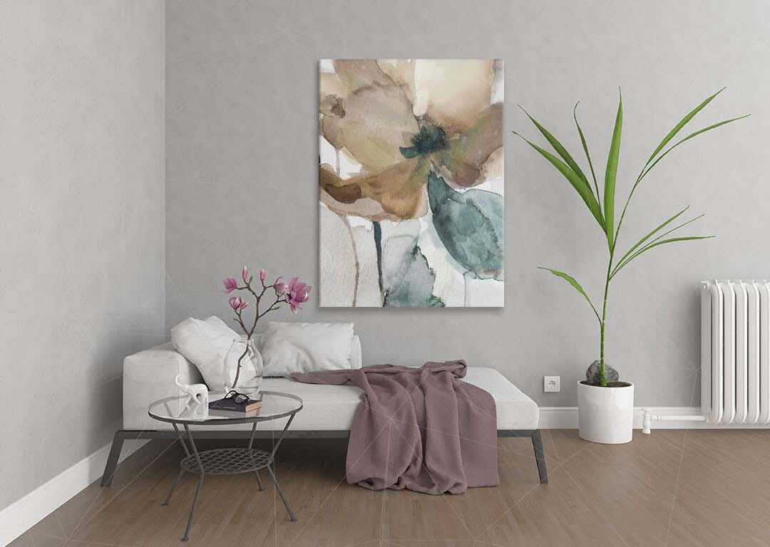 MDF Wood Vinyl Tableau, 80 x 60 cm - Multicolor