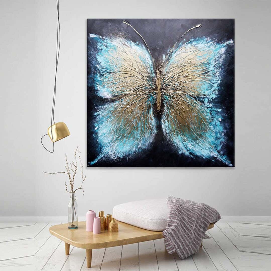 MDF Wood Vinyl Tableau, 60 x 60 cm - Multicolor