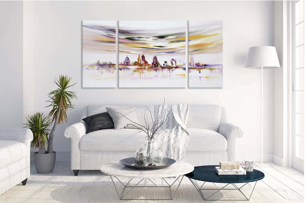Musky Wood Canvas Tableau, 120×60 cm - Multicolor