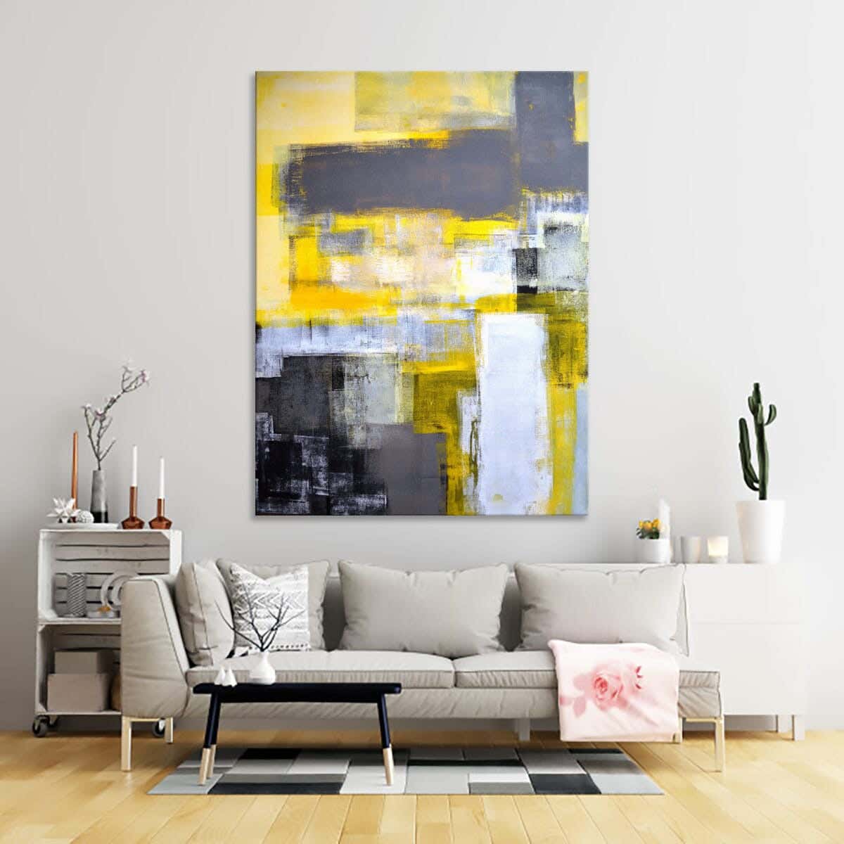 MDF Wood Vinyl Tableau, 80 x 60 cm - Multicolor