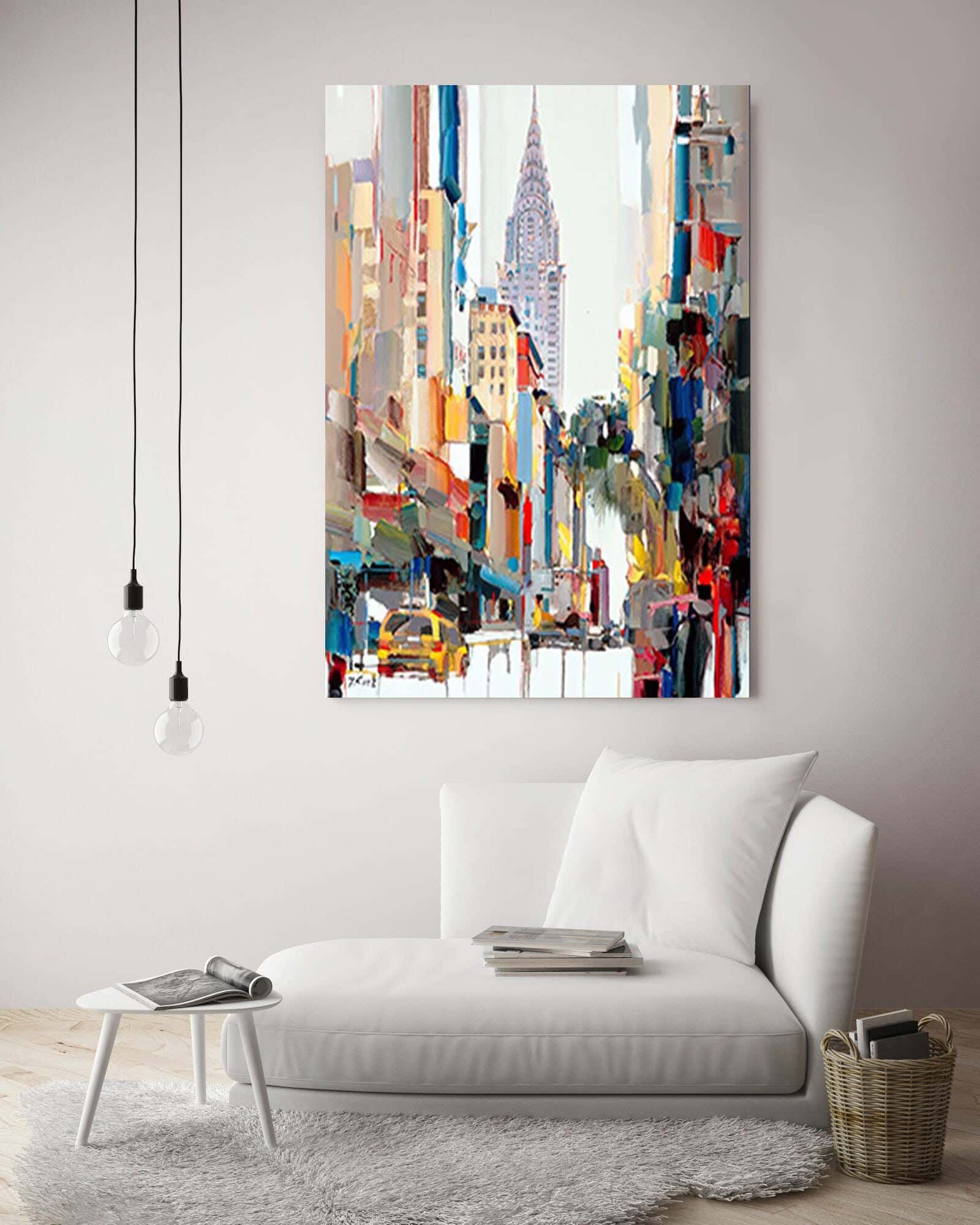 Musky Wood Canvas Tableau, 80×60 cm - Multicolor