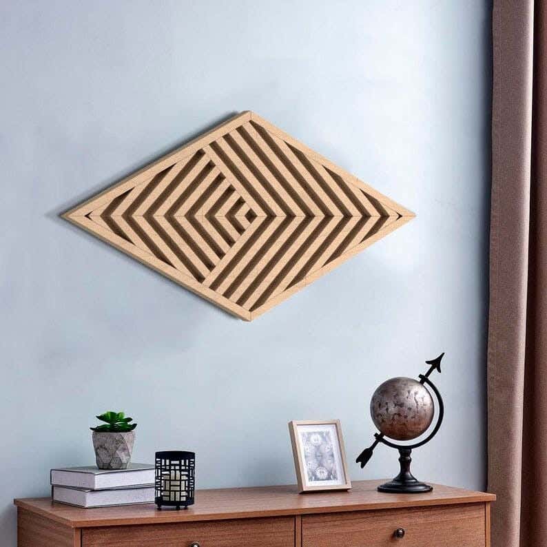 Musky Wood Modern Tableau, 40x80 cm - Wooden