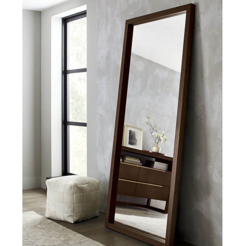 Musky Wood Full-Length Mirror, 180x70 cm - Dark Brown