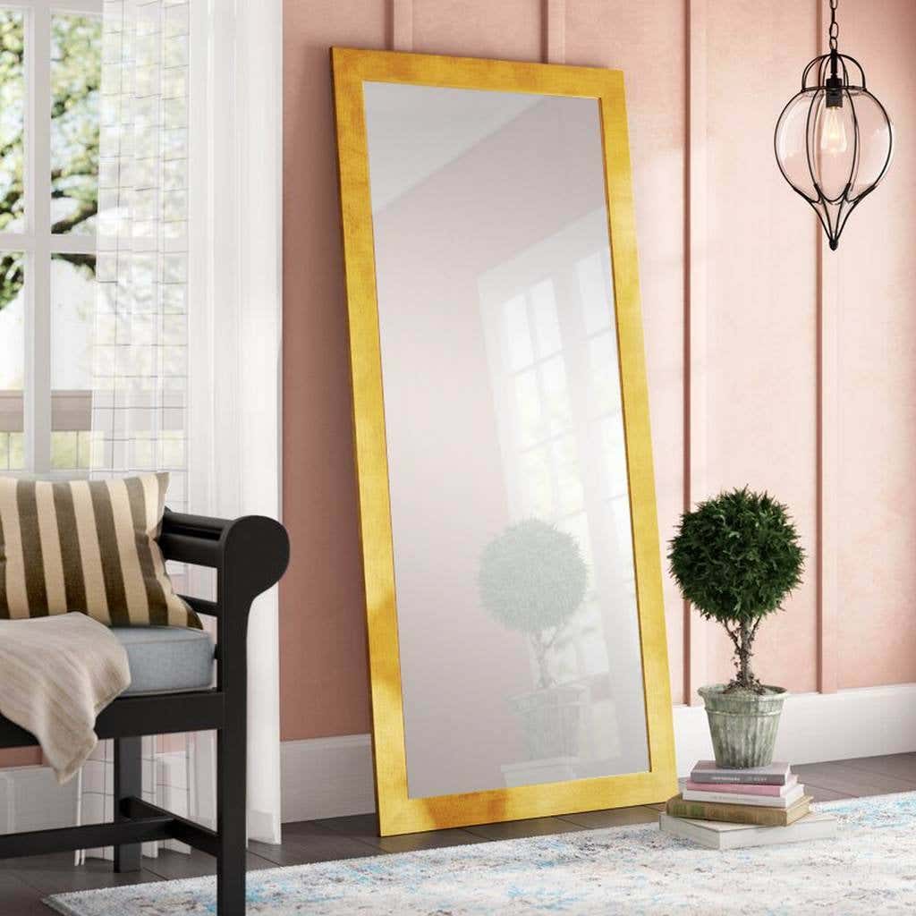 Musky Wood Full-Length Mirror, 180x70 cm - Gold