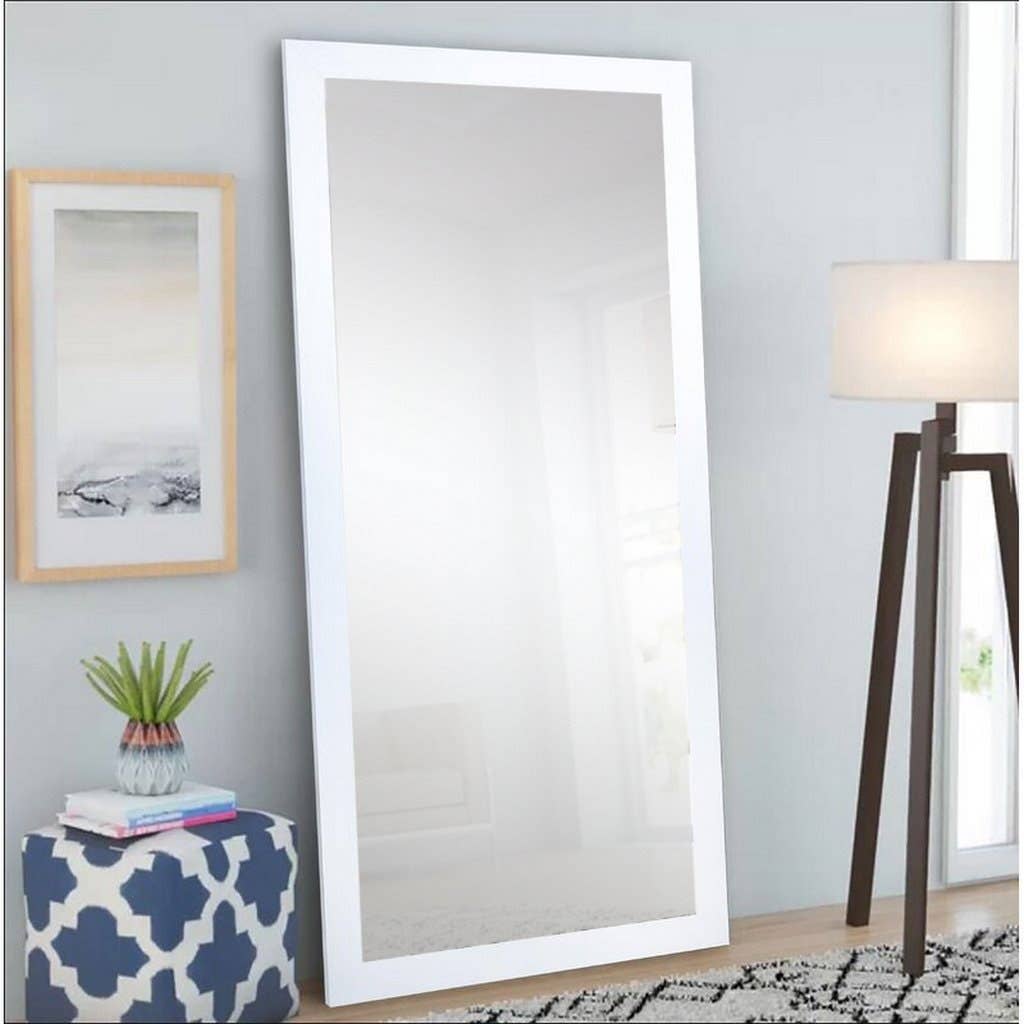 Musky Wood Full-Length Mirror, 180x70 cm - White