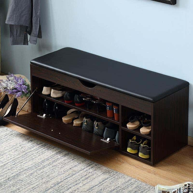 MDF shoe rack, 50x100x40cm - Brown