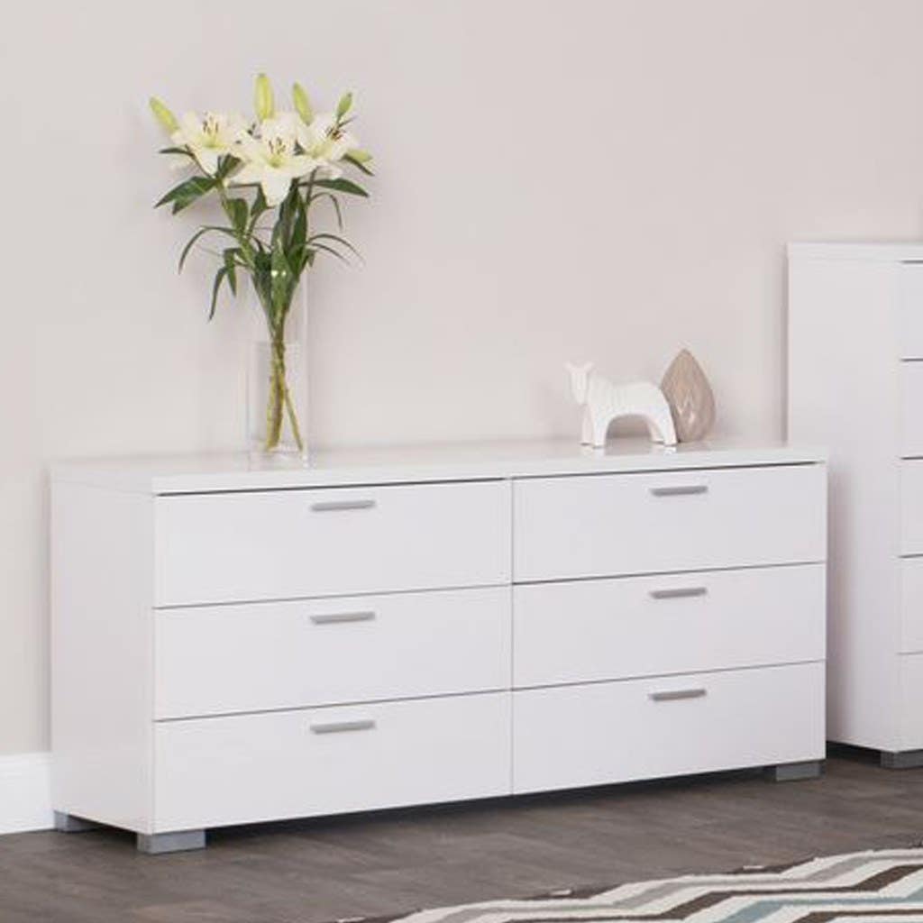 MDF drawer unit, 70x120x40 cm - white