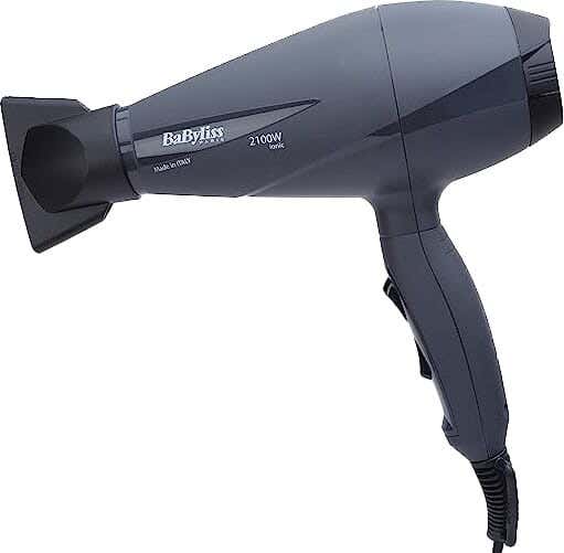 Babyliss 6609E Hair Dryer, 2100 Watt, 6 Speeds, Le Pro Light - Dark Gray Black